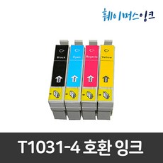 엡손 T103 엡손T1031-4 T40W TX600FW TX550W T103170 비정품잉크, 검정, 1개