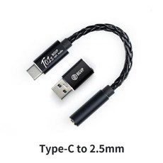 꼬다리DAC 오디오 휴대용 포터블DAC BGVP 이어폰 앰프 USB C 타입 3.5mm 헤드폰 잭 어댑터 32 비트 384kHz 디지털 디코더 AUX 컨버터 T01s, Type-C to 2.5mm, 2.2.5MM
