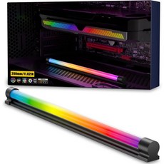 upHere PC LED라이트 USB 램프 LED 5V 3핀 ARGB 헤더 SATA 어댑터가 장착된 PC용 아크릴 스트립 기가바이트 RGB 퓨전용 MSI 미스틱 조명 동기화 L, 280mm/11.02in