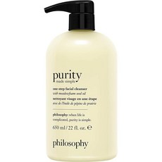 philosophy made simple 필로소피 퓨리티 원 스텝 페이셜 클렌저 22floz 650ml