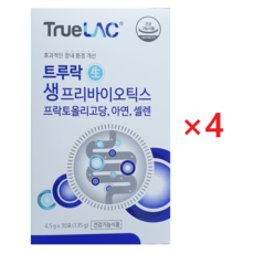 휴럼 트루락 생 프리바이오틱스 4.5g 30포, 135G, 4박스