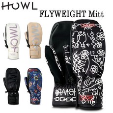 하울 스노우 보드 장갑 플라이 웨이트 FLY WEIGHT MITT 22 - 23 스키 스노보드 글러브 남성 여성 남자 여자, M, TAN