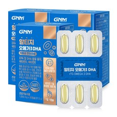 [식물성캡슐] GNM자연의품격 rTG 알티지오메가3 DHA 비타민D 비타민E 1 050mg, 90캡슐, 1050mg