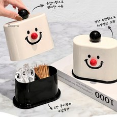 다옴스 눈사람 이쑤시개 요지 보관함 요지꽂이, 1개
