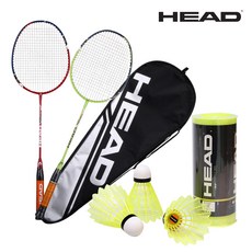 헤드 배드민턴 라켓 나노 Ti투어 X2 (2입) + 헤드 셔틀콕 에어퍼포먼스800(나일론3입)
