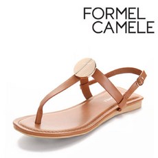 [현대백화점][포멜카멜레] 심플 라운드 장식 플립플랍 샌들 -FGS1F1SS020S3