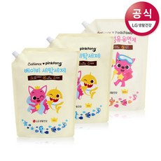 베비언스 핑크퐁 베이비 세탁세제 리필 2.2L 2개+섬유유연제 (대용량 캡리필), 단품없음