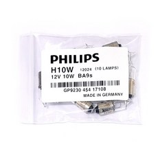 필립스 깜박이 H10W 투명 BA9s 독일제조 1P 미등 12V, 1개