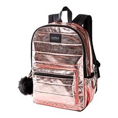 백팩 Justice Rose Gold Quilted Backpack
