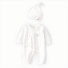 스타도어 신생아 컬러 라인 배냇 긴팔 우주복 세트