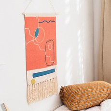 린넨가림막 셀프벽인테리어 태피스트리 벽장식 현관문가리개, B