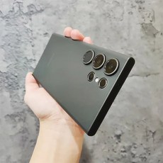 프리미엄 삼성 갤럭시 S24 울트라 S24 플러스용 초박형 케이스 슬림 매트 투명 후면 커버 삼성 갤럭시 S24 소프트 PP 커버, Transparent Black
