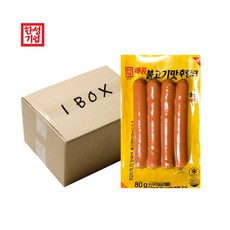 [다만세푸드] 한성 매콤 불고기맛 후랑크 80g, 30개