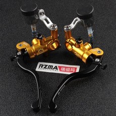 RZMA 피스톤 레이싱 바이크 브레이크 단조 알루미늄 유압 클러치 마스터 실린더 브레이크 오토바이 22mm 레버 15mm, 1개, 3)Black