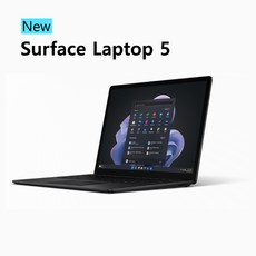 마이크로소프트 서피스 랩탑5 13.5인치 i5 16GB 256GB 블랙 [R7B-00044] Win11 Pro (배송2주 소요)