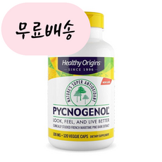 (미국직배) 헬시오리진 피크노제놀 100mg 120캡슐 Healthy Origins Pycnogenol (Nature's Super Antioxidant), 1개, 120정, 120개