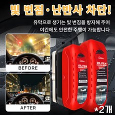 nicoliley (2개입) 강력 일체형 유막제거 마우스 자동차 유리 유막제거제 비 오는 날을 위한 필수품, 2개, 블랙