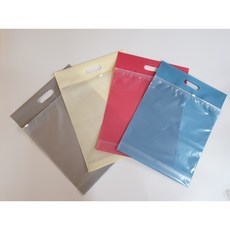 (네모팩) PE 슬라이드지퍼백 PE손잡이지퍼백 스탠드지퍼백 비닐팩 30x40 4가지 색상, 스카이블루