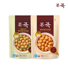 [본죽] 대용량 메추리알 장조림 1kg + 꽈리고추 장조림 1kg (총2팩), 2개