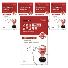페노비스 인캡슐 강아지 관절 영양제 글루코사민 9000mg 슬개골&관절강화 90g 1개, 뼈/관절강화, 5개