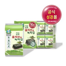 올리브녹차 16단 128봉 지도표 성경김 식탁 전장, 3개, 단품