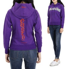 [Marcelo Burlon][마르셀로불론] CWBB022E18673184 2988 여성 마이애미 말린스 후드티셔츠