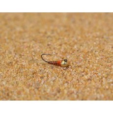  텅스텐 퀼 퍼디곤 지그 헤드 플라이 하나크 후크에 묶인 유로 님프 6ct 팩, Assortment 