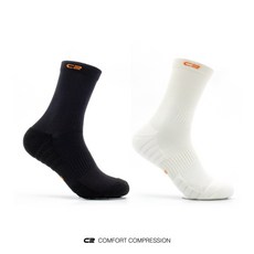 C2양말 운동 기능성 러닝양말 ELITE 5PACK 러닝 골프 테니스 운동 마라톤 트레일러닝, 화이트3 블랙2, 1개