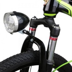 키알리 LED 자전거 방수 라이트 전조등 야간 안전등 헤드라이트 (건전지 미포함), 색상, 블랙, 1개
