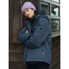 빈폴 BEANPO르 LE MEN BC3X38C264 논퀼팅 구스다운 아우터 애쉬