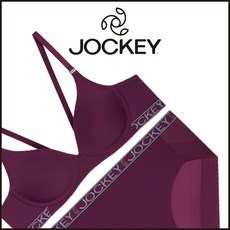 JOCKEY 쟈키 베이직 아웃밴드 브라팬티세트(와인)