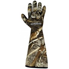 STORMR Realtree Max 5 Stealth Gauntlet 네오프렌 미끼 방수 사냥 용 장갑 (Realtree Max 5 Large)