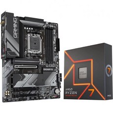 Micro Center AMD Ryzen 7 7700X 8코어 16스레드 AM5 5.4GHz 잠금 해제 데스크탑 프로세서 번들GIGABYTE B650 AORUS 엘리트 AX D, AMD Ryzen 7 7700X + B650 AORUS - 7700x