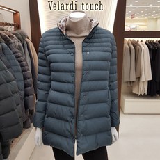 [벨라디터치] 카라 꽃프린트 구스패딩 V374DN21