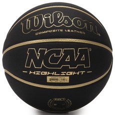 윌슨 NCAA 게임 리프로덕션 시리즈 PU 소재 농구공 블랙, 1개, WTB067519IB07CN