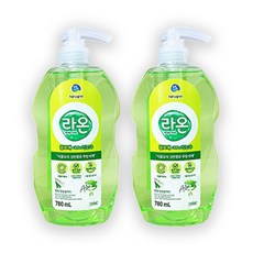 라온 주방세제 알로에 용기 780ml, 2개