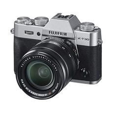 [미국] 701093 Fujifilm X-T30 Mirrorless Digital Camera w/XF18-55mm Kit - Silver, Silver_w/ XF18-55mm Kit Base