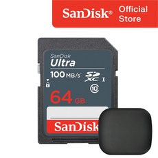 샌디스크 울트라 라이트 SD카드 카메라 / 메모리 보관 케이스, 64GB
