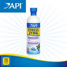 API 스트레스 자임 473ml/수족관 어항 수조 물갈이약 환수 박테리아제 수질정화 수질관리 약품 구피 해수어, 473ml, 1개
