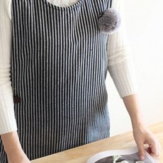 누비네마트샵그레이방울 누비 앞치마-누비텔레콤마트, 단일상품입니다