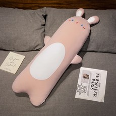 아이스 쿨링 토끼 쿠션 피규어 다리 집게 소녀 긴 인형 잠자기 전용 여자 털털 장난감 큰 인형, 귀여운 토끼, 90cm [독립내담-차가움은 식는다]