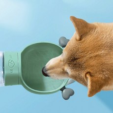 큐티펫 휴대용 애견 간식 물병350ml 하트, 없음, 상세정보참조