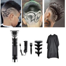 FWT 전기 T-outliner 무선 헤어 클리퍼 트리머 키트 T1 블랙 클리퍼 스타일링 클리퍼 커터 컷 커팅 키트