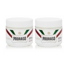 Proraso 프로라소 프리 쉐이빙 크림 센시티브 스킨 3.6oz(100ml) 2개 Pre-Shave Cream Sensitive Skin, 1개