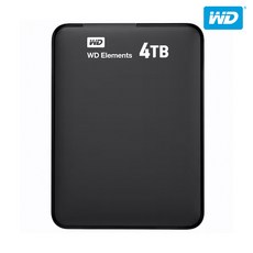 WD NEW Elements Portable Gen2 외장하드 4TB, 선택없음, 단품, 설명내포함