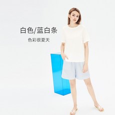 순도 커플파자마 여름 코튼 반소매 캐쥬얼 스트라이프 단가라 실내 유니폼 남자 심플 가능 출 문케이스 룩