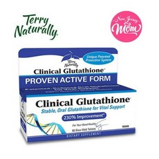 EuroPharma Terry Naturally Clinical Glutathione - 300 mg L-Glutathione (30 Servings), 30정, 1개 - 소듐라우로일글루타메이트