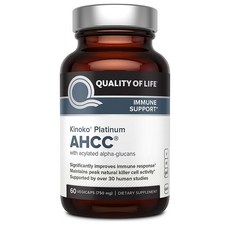 Quality of Life 면역력향상 ahcc 표고버섯 균사체 750ml 60정 30일분, 1개, 1