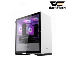 다크플래시 darkFlash DLM22 RGB 강화유리 (화이트), 단품