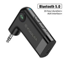 KUULAA Bluetooth Receiver 5.0 3.5mm AUX Jack Audio Wireless Adapter for Car PC Headphones Mic 3.5 Bl